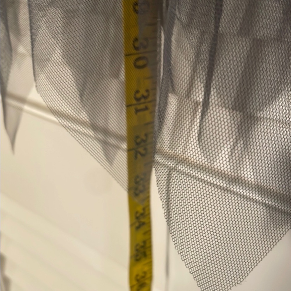 Source Unknown Gray Asymmetrical Midi Grunge Net … - image 4